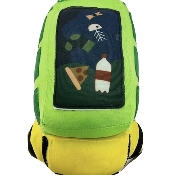 Set of 3 School Bus, Cement Truck & Garbage Truck Soft Plush 10” - Picture 2 of 10